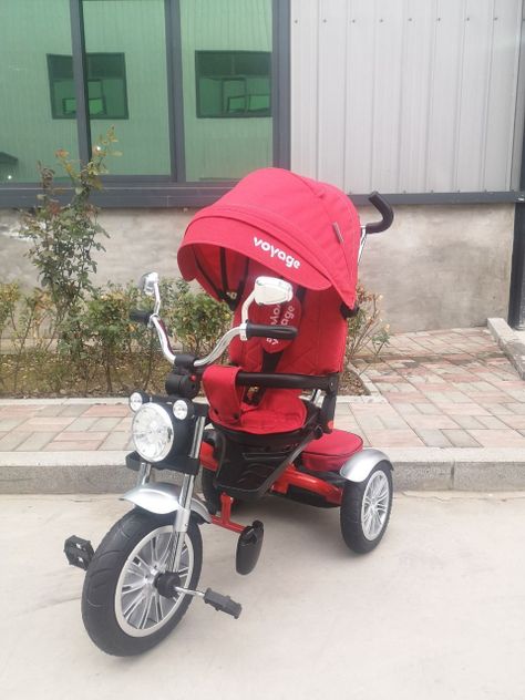 Triciclo multifuncional 360° voyage chopper red-2