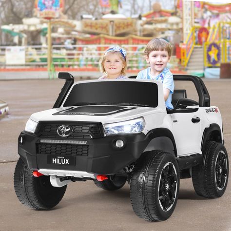 Auto Toyota Hilux Rugged X 12V White-2