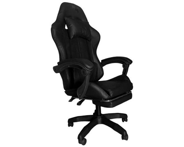SILLA GAMER 730-5 NEGRA ERGONOMICA RECLINABLE REPOSAPIES-0