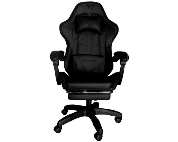 SILLA GAMER 730-5 NEGRA ERGONOMICA RECLINABLE REPOSAPIES-2