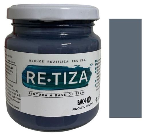 Pintura Vintage/Tizada, color Gris Marengo/Terraza, 250 gramos, Base Agua Retiza-0