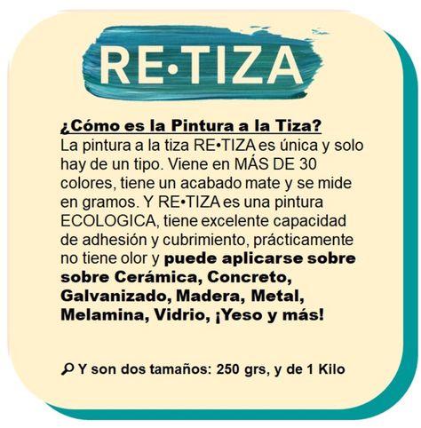 Pintura Vintage/Tizada, color Gris Marengo/Terraza, 250 gramos, Base Agua Retiza-3