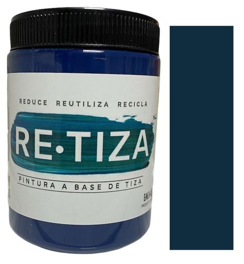 Pintura Vintage/Tizada, color AZUL MARINO/OSCURO 1 Kilo, Base Agua Retiza-0