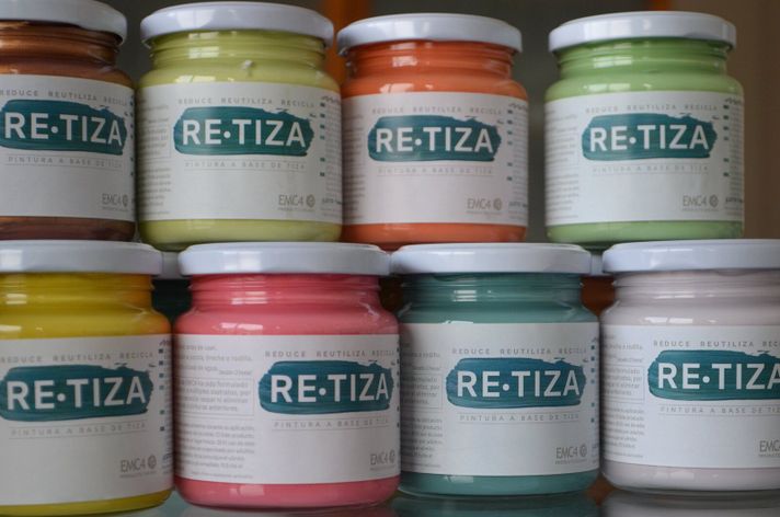 Pintura Vintage/Tizada, color AZUL MARINO/OSCURO 1 Kilo, Base Agua Retiza-1