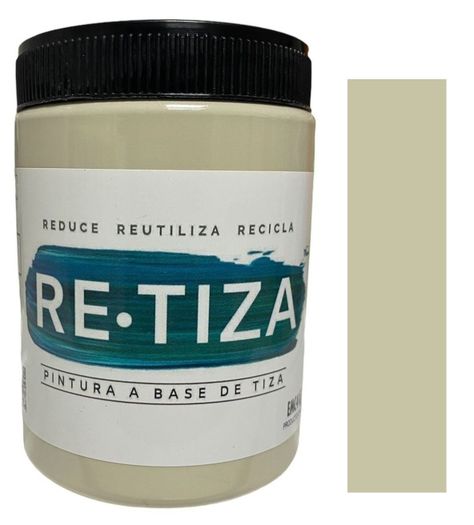 Pintura Vintage/Tizada, color Blanco ARENA1 Kilo, Base Agua Retiza-0