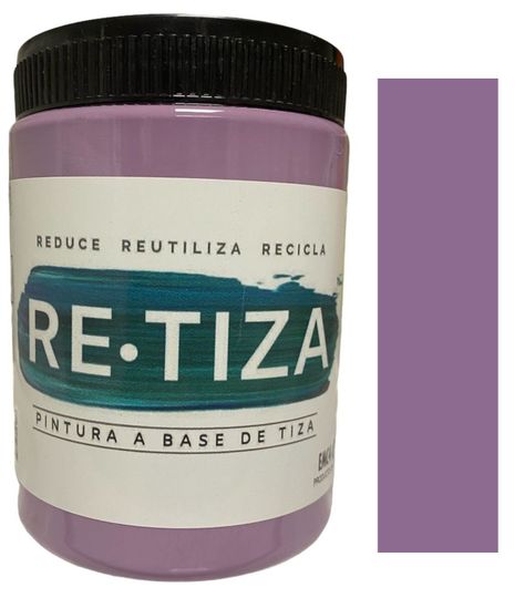 Pintura Vintage/Tizada, color MORADO/PURPURA 1 Kilo, Base Agua Retiza-0