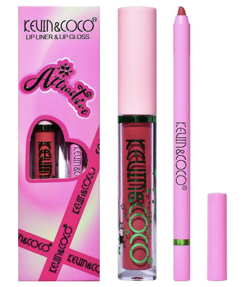 KEVINYCOCOS DELINEADOR Y BRILLO DE LABIOS SET-0