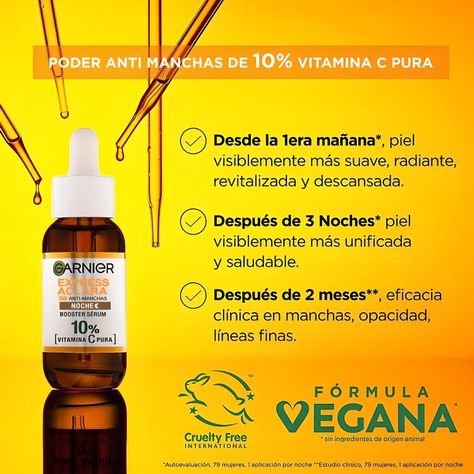 Express Aclara Serum Noche 30 Ml Garnier Skin Natural rostro-5