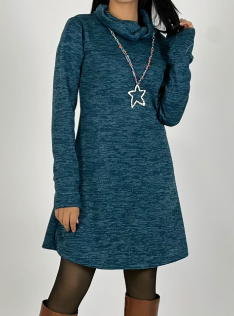 Vestido de lanilla corto-0