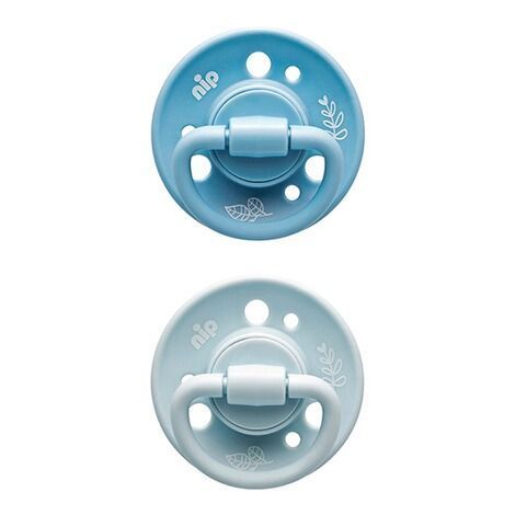 Chupetes Cherry Green Caucho 6+ meses 2 unidades Azul -1