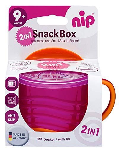 Pocillo Snack 2 en 1 Color Rosado NIP-0