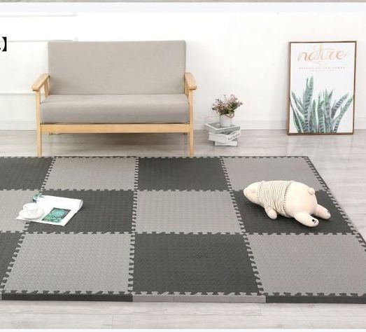 Protector de suelo fitness gris 60x60x2cm (4 Unidades)-4