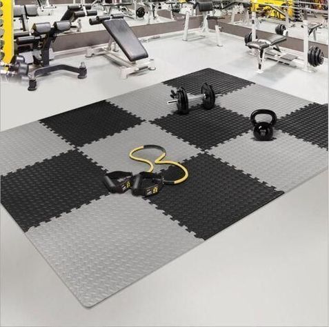 Protector de suelo fitness gris 60x60x2cm (4 Unidades)-2