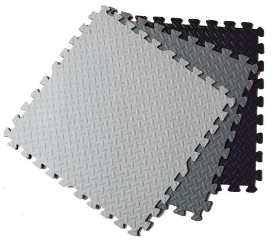 Protector de suelo fitness gris 60x60x2cm (4 Unidades)-0