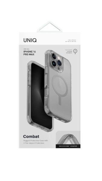 Carcasa Combat Magsafe Iphone 16 Pro Max - Gris-3