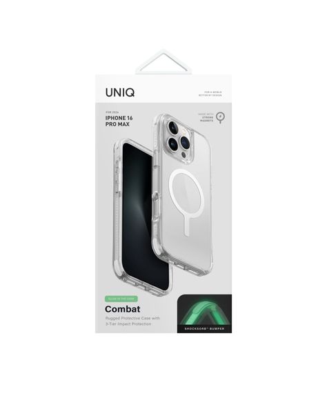 Carcasa Combat Magsafe Iphone 16 Pro Max - Blanca Luminous-4