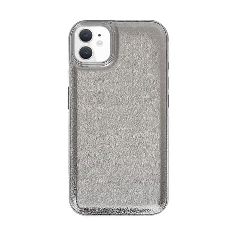 Carcasa Cuero Iphone 12 / 12 Pro - Plata-0