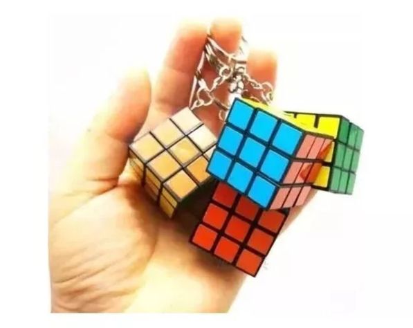 12 Llaveros Cubo Rubik Sopresa Cumpleaños-4