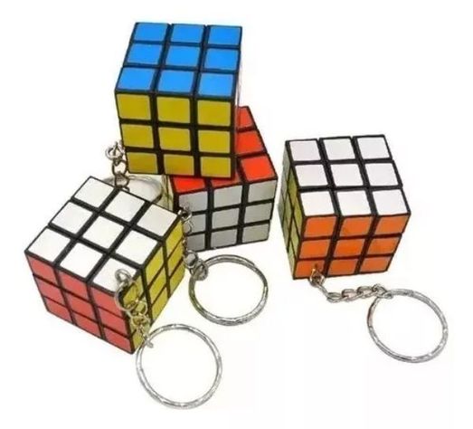 12 Llaveros Cubo Rubik Sopresa Cumpleaños-0