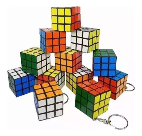 12 Llaveros Cubo Rubik Sopresa Cumpleaños-3