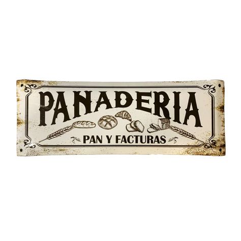 CARTEL CHAPA 20x54 PANADERIA - FIRE CHILE-0