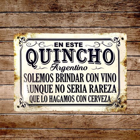 CARTEL CHAPA 25x35 EN ESTE QUINCHO ARGENTINO - FIRE CHILE-1