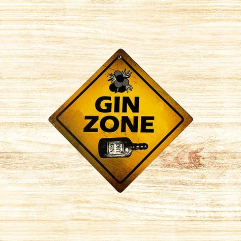 CARTEL CHAPA 18x18 GIN ZONE - FIRE CHILE-1