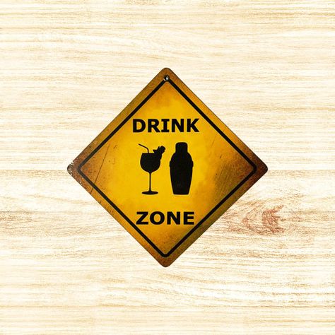 CARTEL CHAPA 18x18 DRINK ZONE - FIRE CHILE-1