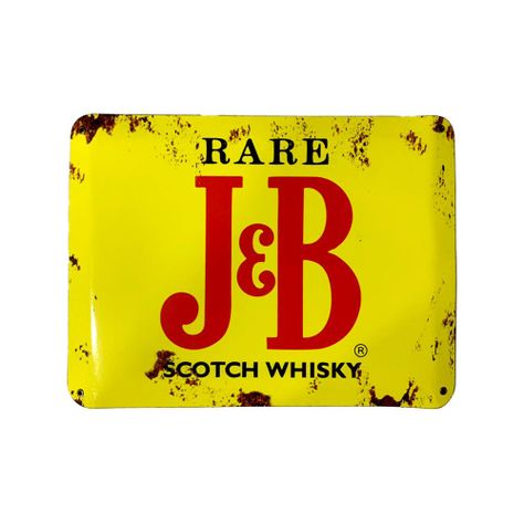 CARTEL CHAPA 32x42 J&B SCOTCH WHISKY - FIRE CHILE-0