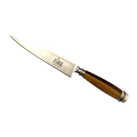 CUCHILLO FIRE INOX MADERA ALPACA 14CM - FIRE CHILE-0