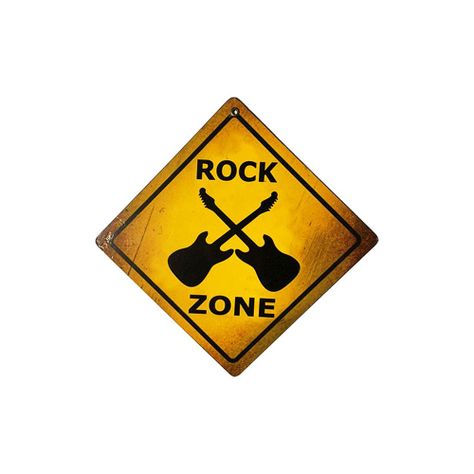CARTEL CHAPA 18x18 ROCK ZONE - FIRE CHILE-0