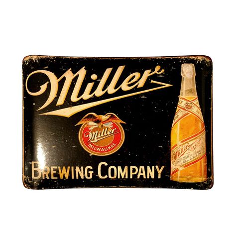 CARTEL CHAPA 25x35 MILLER BREWING COMPANY - FIRE CHILE-0
