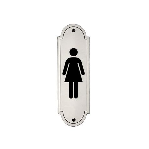 CARTEL CHAPA 8x22 (SAGOMADAS) MUJER BAÑO - FIRE CHILE-0