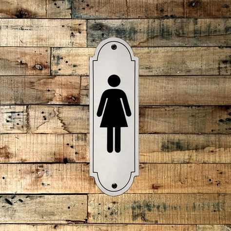CARTEL CHAPA 8x22 (SAGOMADAS) MUJER BAÑO - FIRE CHILE-1