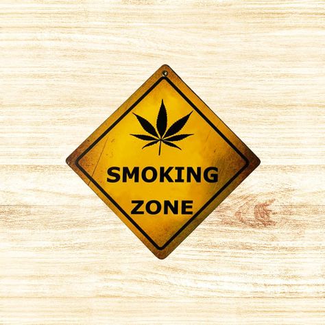 CARTEL CHAPA 18x18 SMOKING ZONE - FIRE CHILE-1