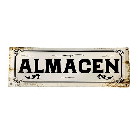CARTEL CHAPA 20x54 ALMACEN - FIRE CHILE-0