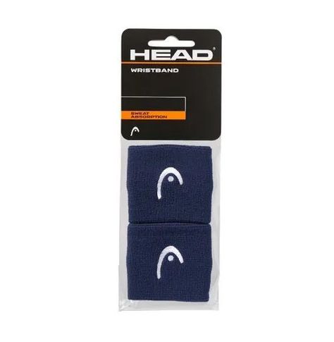 Muñequera Head 2.5'' Azul Marino X2 Tenis/Padel-1