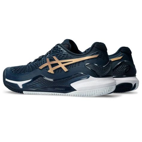 Zapatilla Asics Mujer Gel Resolution 9 Clay French Blue Tenis Padel-2