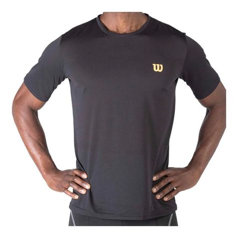 Polera Wilson Perforada Negra Tenis/Padel-0