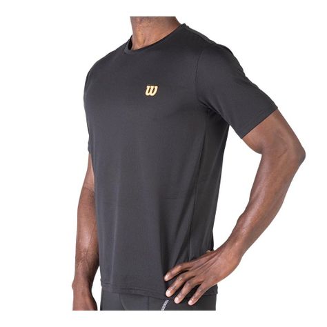 Polera Wilson Perforada Negra Tenis/Padel-1