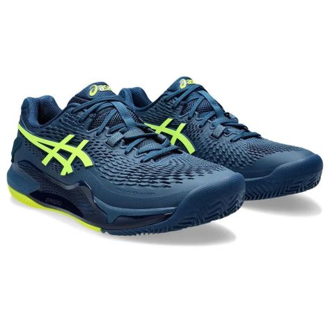 Zapatilla Asics Gel Resolution 9 Clay Mako Blue Tenis Padel-1