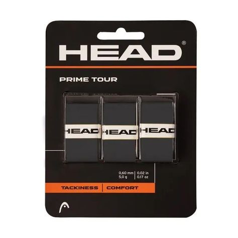 Overgrip Head Prime Tour Negro X3 Tenis/Padel-0