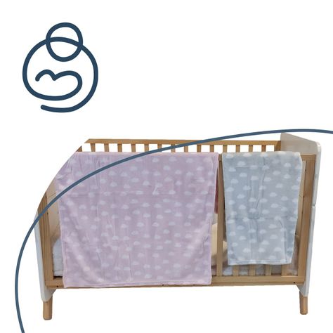 Pack 2 Mantas Bebe Hipoalergénica 100*80 cm Rosa Bebesit-4