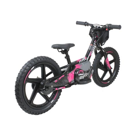 Bicicleta Moto Eléctrica E-Bike BeRide Aro 16 Rosada-4