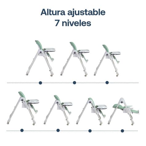 Silla de Comer EasyFeed Verde Bebesit-4