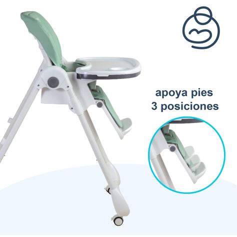 Silla de Comer EasyFeed Verde Bebesit-6