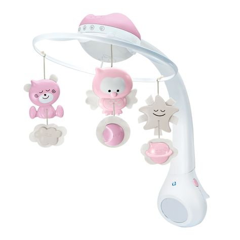 Movil para Bebé 3-1 Projector Rosa Infantino-0