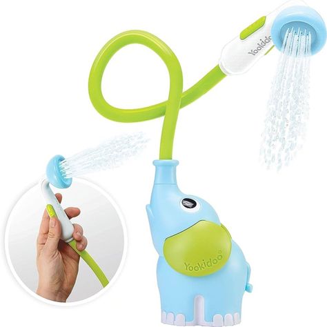Elefante Ducha Interactivo Azul Bebe Bañera Yookidoo-1