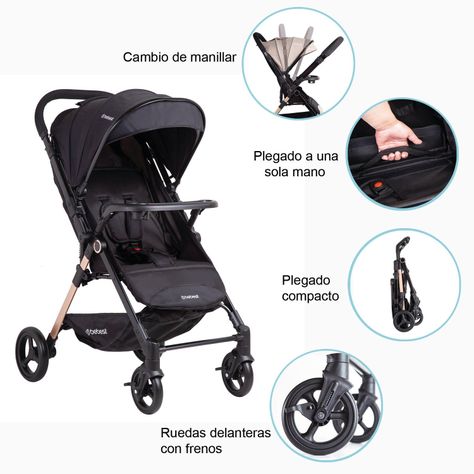 Coche de Paseo City Negro-8