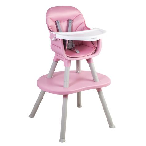 Silla de Comer Baby Desk 4 en1 Rosa Bebesit-0